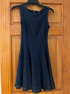 Cute lacy fit and flare dress